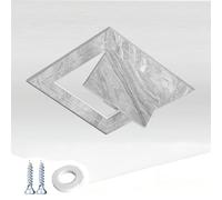 Xyrona Trappe de Visite Trappe d'accès au Plafond avec Vis et Ruban Adhésif, Cache-Trou Mural de 10 à 40 cm pour Plomberie/Électricité/Chauffage, Boîte d'accès(F,12X12cm/4.7x4.7)