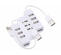 Xystec 3 hubs USB 2.0 ultra-compacts avec 4 ports