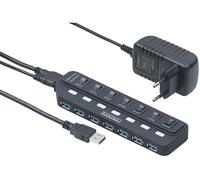 Xystec Hub multiport USB 3.0 actif avec 7 ports autonomes