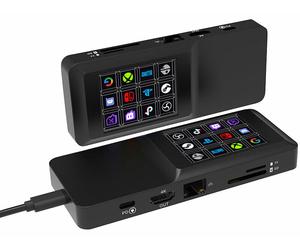 Xystec Station d'accueil USB-C HDMI 4K / USB / LAN avec macros personnalisables