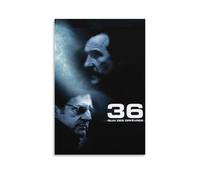 XYSWDD 36 Quai des Poster Orfèvres - Impressions sur toile moderne abstraite, géométrique, minimaliste, encadrée pour décoration murale de bureau, chambre à coucher (20 x 30 cm)