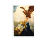 XYSWDD Campari - Lot de 3 affiches sur toile vintage avec logo « Food and Drink » - Décoration murale d'intérieur, bar, restaurant, garage, café - 60 x 90 cm
