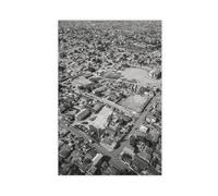 XYSWDD Impression sur toile d'art urbain du Ghana, Ankara, Afrique, noir et blanc, décoration murale pour chambre, bureau - 40 x 60 cm