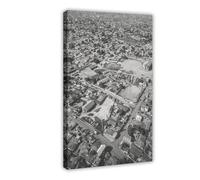 XYSWDD Impression sur toile d'art urbain du Ghana, Ankara, Afrique, noir et blanc, décoration murale pour chambre, bureau, 60 x 90 cm