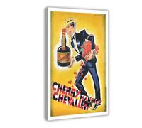 XYSWDD Impression sur toile moderne avec inscription « Cherry Maurice Chevalier » - Décoration murale moderne pour salon, chambre à coucher - 20 x 30 cm