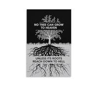XYSWDD Impression sur toile « No Tree Can Grow » de Carl Jung - Impression sur toile moderne - Décoration murale moderne pour salon, chambre à coucher - 60 x 90 cm