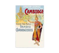 XYSWDD Impression sur toile vintage Cambodge moderne pour salon, chambre à coucher (60 x 90 cm)
