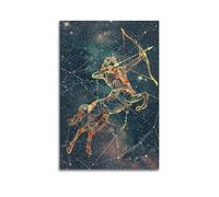 XYSXYCP Album photo mural avec constellation du zodiaque et constellation du sagittaire céleste - Décoration familiale moderne pour salon - 30 x 45 cm