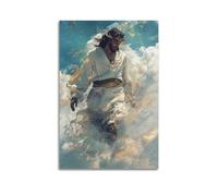 XYSXYCP Impression d'art mural coloré - Poster chrétien de Jésus - Famille moderne pour décoration de salon - 20 x 30 cm