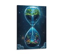 XYSXYCP Impression d'art mural - Poster créatif - Sablier - Paysage naturel - Famille moderne - Décoration de salon - 30 x 45 cm