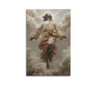 XYSXYCP Impression sur toile représentant la passion de Jésus-Christ, Ascension, religieuse chrétienne, affiche moderne pour décoration de salon, chambre à coucher (20 x 30 cm)