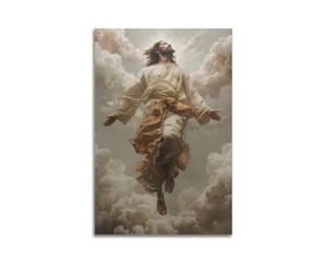 XYSXYCP Impression sur toile représentant la passion de Jésus-Christ, Ascension, religieuse chrétienne, affiche moderne pour décoration de salon, chambre à coucher (20 x 30 cm)