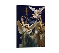 XYSXYCP Toile murale chrétienne avec anges gardiens avec enfants, décoration moderne pour salon, chambre à coucher 20 x 30 cm