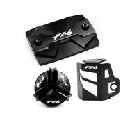 XYSZQJZYP Bouchon réservoir Liquide Frein Moto Bouchon de Remplissage d'huile de Moto pour FZ6, FZ-6, ZF6N, FZ6R, FZ6S, pour, Couvercle de réservoir de Liquide de Frein AV&Ant, Protecteur