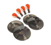 XYSZQJZYP Indicateur Clignotants Accessoires De Moto Cache-lentille De Clignotant POUR Touring POUR Electra Glide POUR Ultra Cl&assic POUR Road King POUR FLHR
