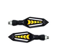 XYSZQJZYP Indicateur Clignotants Clignotant De Moto SuPER Lumineux Avec Flèche Blanche/rouge/bleue + Témoin Jaune