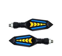 XYSZQJZYP Indicateur Clignotants Clignotant De Moto SuPER Lumineux Avec Flèche Blanche/rouge/bleue + Témoin Jaune