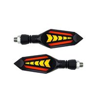 XYSZQJZYP Indicateur Clignotants Clignotant De Moto SuPER Lumineux Avec Flèche Blanche/rouge/bleue + Témoin Jaune