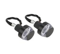 XYSZQJZYP Indicateur Clignotants Lot De 2 Feux Clignotants POUR Guidon De Moto, 12 V, Blanc Et Jaune, POUR Poignée D'appui Et Feu De Position Latéral
