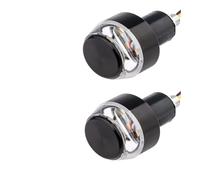 XYSZQJZYP Indicateur Clignotants Lot De 2 Feux Clignotants POUR Guidon De Moto, Blanc Et Jaune, Barre D'appui Universelle POUR Guidon De 22 Mm