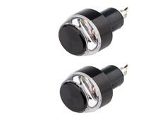 XYSZQJZYP Indicateur Clignotants Lot De 2 Feux Clignotants POUR Guidon De Moto, Blanc Et Jaune, Barre D'appui Universelle POUR Guidon De 22 Mm