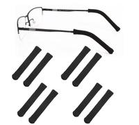 XYTAHDM 4 Pairs of Glasses Arm Protectors, Antidérapant Lunettes Tricot, Non-Slip Glasses Arm Sleeves, Soft Knitted Cotton Eyewear Arm Covers, Ear Pads for Glasses