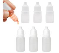 XYTAHDM 6pcs Flacons Compte-Gouttes, Flacon Vide, Bouteille Plastique, pour Colle Lubrifiant Peinture (5ml/10ml)
