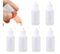 XYTAHDM Flacons Compte-Gouttes, 6pcs Flacon Vide, Bouteille Plastique, pour Colle Lubrifiant Peinture (15ml/20ml)