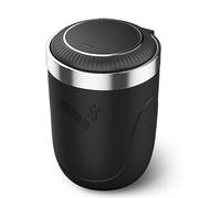 xytdatc Auto Cendrier de Voiture pour Dacia Duster Ⅱ SUV 2018-2020 2021-2024+, Anti-Odeur Cendrier, Cendrier Extérieur Portable en Acier Inoxydable sans Fumée,A Black
