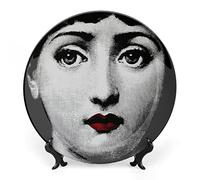 XYTDM Lina Cavalieri Assiette décorative murale avec support et crochet à ressort spécial, 17,8 cm, A10