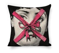 XYTDM Lina Cavalieri Housse de coussin en coton et lin, housse de coussin décorative Art carré personnalisé 18 x 18 pouces (45 x 45 cm) 18" x 18" style-9