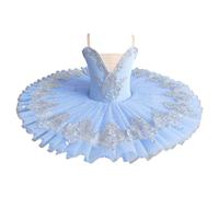 Xytraiihw Bleu,160,Ballerine Robe De Soirée Filles Professionnel Ballet Tutu Plateau Crêpe Tutu Danse De Ballet Costume De Compétition