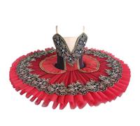 Xytraiihw Rouge,170,Plateau Pancake Tutu Girls Ballet Professionnel Tutu Ballerine Robe de soirée Costume de compétition de Danse de Ballet