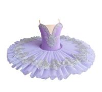 Xytraiihw Violet,160,Ballerine Robe De Soirée Filles Professionnel Ballet Tutu Plateau Crêpe Tutu Danse De Ballet Costume De Compétition