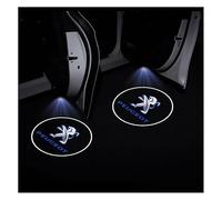 XYTUAT 2Pcs Projecteur Porte Voiture,pour Peugeot 308 3008 207 208 407 508 2008 5008 107 106 205 Projecteurs de Porte Logo Lumière,Lumière Bienvenue Lampe Lumière,A
