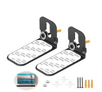 xyuayamz Support Enceinte, Kit de Montage Mural pour Support de Haut-Parleur, Universel Soutien Enceinte Murale Compatibilité JBL, Sonos, Vizio, Roku, BoseAvec kit de matériel (Noir, 2 Pièces)