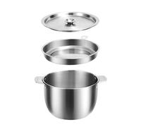 XYUERU Filtre à Huile en Acier Inoxydable 304, passoire à Huile, Pot de Filtre à Huile, bidon de Graisse, bidon de Stockage d'huile en Acier Inoxydable, for la Cuisine à Domicile(4.0L)