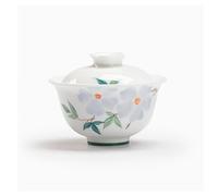 XYUERU Tasse à thé Gaiwan Théière Gaiwan, Service à thé en céramique Kung Fu, Ensemble de cérémonie du thé Traditionnel Fait à la Main, Tasse à thé de Bureau au Design rétro