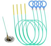 Xyvor 4 Pièces Furet Deboucheur Canalisation 90 cm, Métal Deboucheur Evier, Brosse de Débouchage de Canalisation, Outil de Débouchage D'é Gouts, pour Cuisine, Salle de Bain