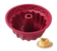 Xyvor Moule Kouglof, Moule Cake 24 cm, Moules Kouglof Silicone, Moulee Baba Au Rhum, Moules Savarin, Moulee en Silicone, pour Gâteaux, Gelée, Pain