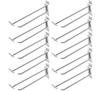 XYWHPGV 10 pièces 8 pouces support mural à lattes en métal crochet d'affichage de panneau de cheville pour panneau affichage de magasin de détail de supermarché chromage(5b3fd 79670 90b74 38d62 ce26c