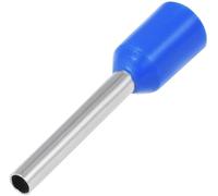 XYWHPGV 100 pièces AWG18 connecteurs à sertir d'embouts de fil, VE1012, bleu, kit d'outils de sertissage de fil, kit d'assortiment de bornes d'extrémité de broche de cordon en laiton isolé(74811 2fab