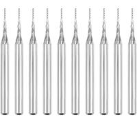 XYWHPGV 10pcs 0.6mm carbure End Mill Gravure Fraise CNC Routeur Bits pour PCB Machine, 1/8' Tige(fb0ef b9904 6a62e e24d4 3ee14 4eff9