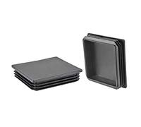 XYWHPGV 12 pièces 120 mm x 120 mm (4,7 pouces) bouchon de tube en plastique embouts de poteau carré pour main courante escalier Newel garde-corps Tube noir(0fbf2 075d1 e9e96 846b2 05172 72534