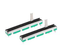 XYWHPGV 2 pièces fader résistances variables mélangeur 60mm potentiomètre à glissière droite A503 50K Ohm exponentiel double potentiomètres pour réglage de gradation(f3277 519d4 9b244 4dc54 f121b 2e9e