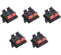 XYWHPGV 2 rangées 4 voies ressort borne de haut-parleur pince poussoir connecteur bornes de câble audio bande de bloc WP4-03 5 pièces(fd058 1263b 18a5a 1dea6 85e13 7d8df