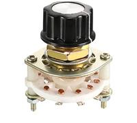 XYWHPGV 2P4T 2 pôles 4 positions sélectionnable 1 interrupteur rotatif sélecteur de bande avec bouton en plastique(07eb2 29502 3fad2 4ecaf fcef8 47bef