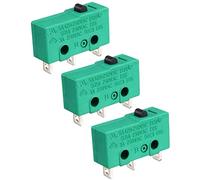 XYWHPGV 3 pièces KW4-3Z-3 Micro interrupteur de fin de course SPDT NO NC 3 bornes actionneur de bouton-poussoir momentané vert(a9a12 fa2f6 d8f4f d9c9b 22271 a46a5