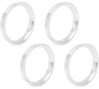 XYWHPGV 4 pièces 73,1 à 63,4 mm en alliage d'aluminium moyeu de voiture anneaux centrés alésage de roue entretoise(8bca5 120d9 a7c83 1f600 0b75f 2cc92