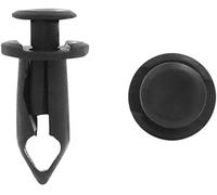 XYWHPGV 50 pièces 8 mm x 15 mm x 22 mm en plastique noir rivets attache voiture pare-chocs clips de poussée(4a6dc 420d6 c244d 1886a 0b8bc 1b731